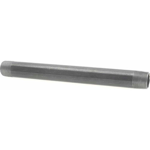 Black Pipe Nipple: 1" Dia x 12" Long, Schedule 40