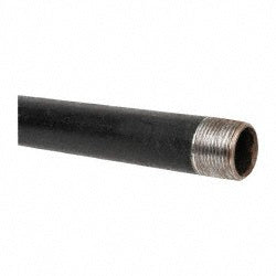 Black Pipe Nipple: 1" Dia x 30" Long, Schedule 40