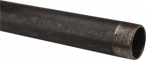 Black Pipe Nipple: 1-1/2" Dia x 36" Long, Schedule 40