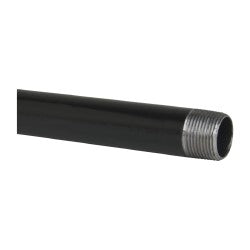 Black Pipe Nipple: 1" Dia x 60" Long, Schedule 40