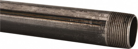 Black Pipe Nipple: 1-1/4" Dia x 60" Long, Schedule 40