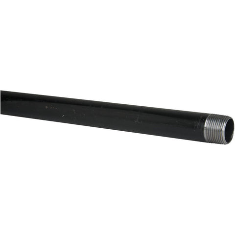 Black Pipe Nipple: 1" Dia x 72" Long, Schedule 40