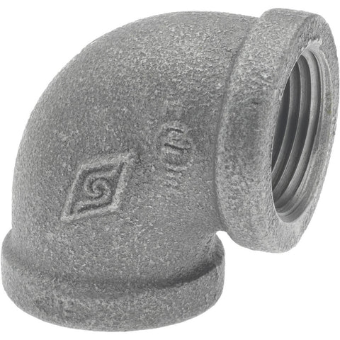 Black 90 deg Elbow: 3/4", Threaded