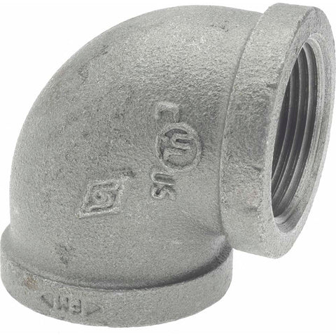 Black 90 deg Elbow: 1-1/4", Threaded