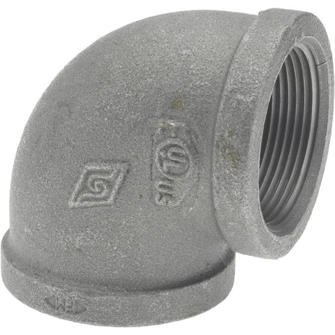 Black 90 deg Elbow: 1-1/2", Threaded