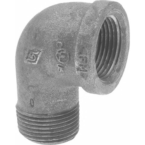 Black 90 deg Street Elbow: 1", Threaded