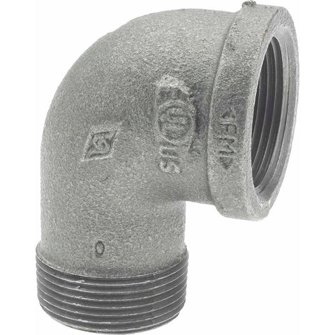 Black 90 deg Street Elbow: 1-1/4", Threaded