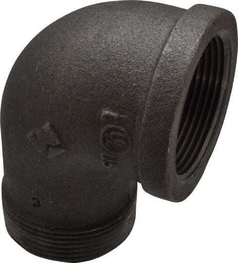 Black 90 deg Street Elbow: 1-1/2", Threaded