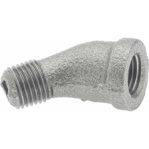 Black 45 deg Street Elbow: 1/4", Threaded