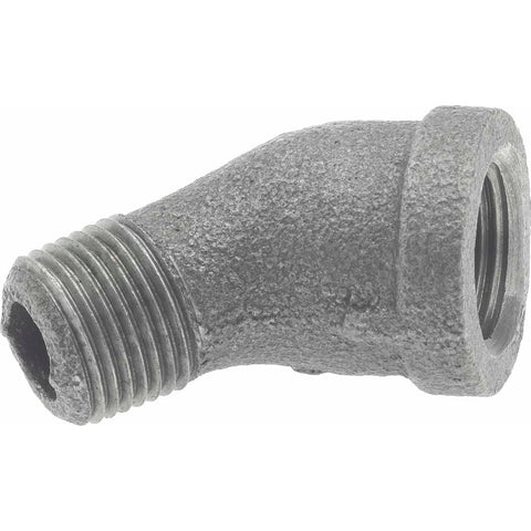 Black 45 deg Street Elbow: 3/8", Threaded