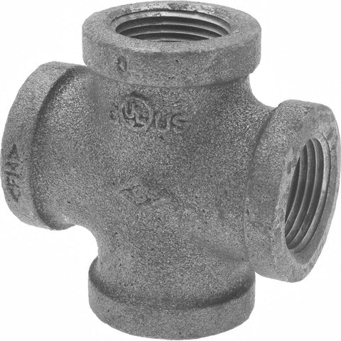 Black Cross: 3/4", Threaded