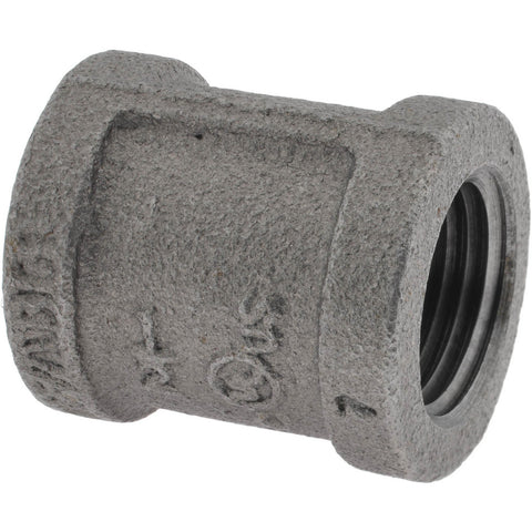 Black Coupling: 1/2", Threaded