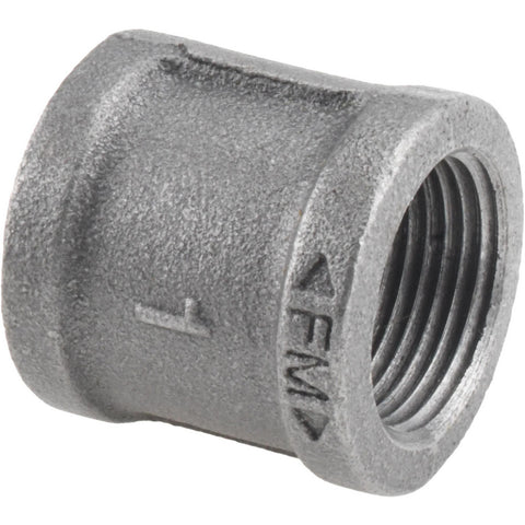 Black Coupling: 1", Threaded