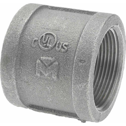 Black Coupling: 1-1/2", Threaded