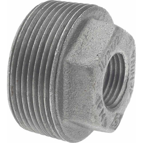 Black Bushing: 1-1/2 x 1/2", Threaded