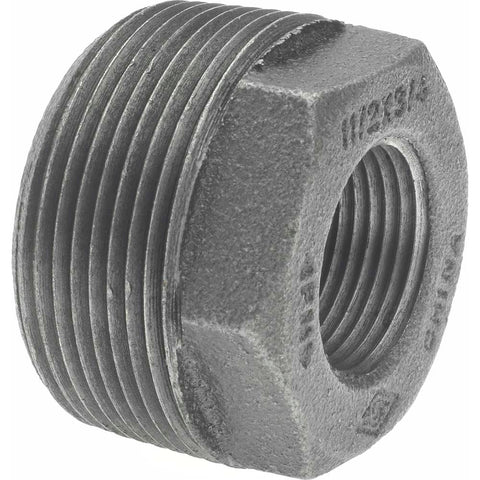 Black Bushing: 1-1/2 x 3/4", Threaded