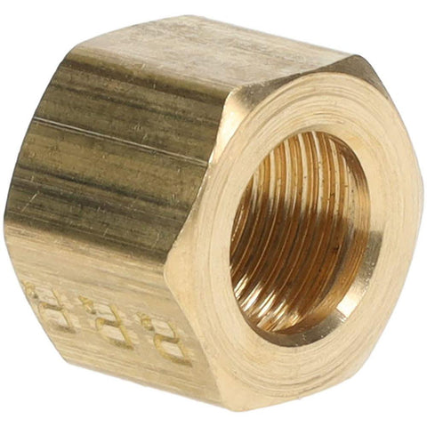 Compression Tube Nut: 9/16-24, 3/8" Tube OD, Compression