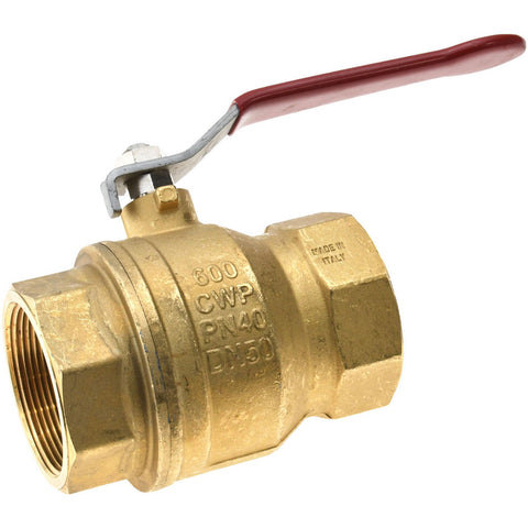 1-Way Manual Ball Valve: 2" Pipe, Full Port