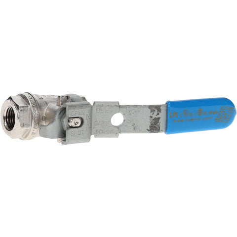 1-Way Manual Ball Valve: 1/4" Pipe, Full Port