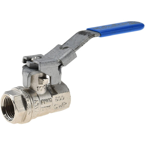 1-Way Manual Ball Valve: 3/8" Pipe, Full Port