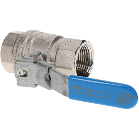 1-Way Manual Ball Valve: 1" Pipe, Full Port
