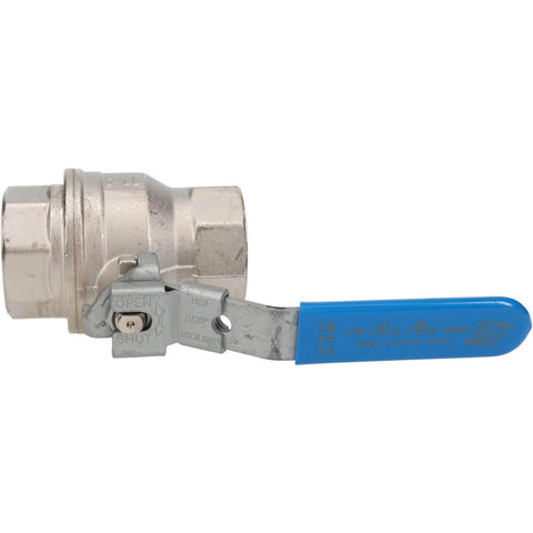 1-Way Manual Ball Valve: 1-1/2" Pipe, Full Port