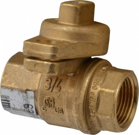 Manual Ball Valve: 3/4" Pipe, Full Port