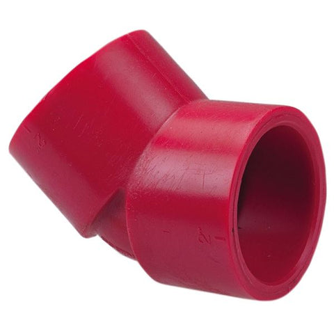 (Nibco Part#:  CD00750) 6506 - Socket 45-degree Elbow S x S - Kynar Red PVDF Schedule 80