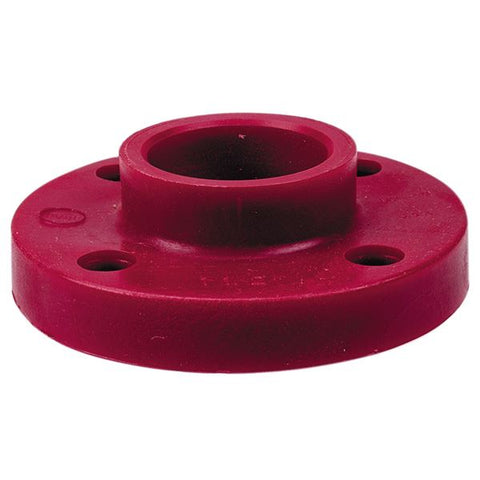 (Nibco Part#:  CD04500) 6551-H - Socket Flange - Kynar Red PVDF Schedule 80, One-Piece Solid Design