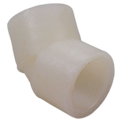 (Nibco Part#:  CE01000) 6606-3-3 - Thread 45-degree Elbow FPT x FPT - Kynar Natural PVDF Schedule 80