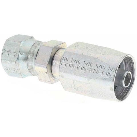 4 Piece, 9/16-18 JIC, Reusable Hose Female Swivel Fitting