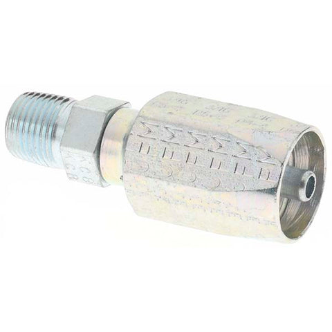 5 Piece, 1/8 NPT, Steel Reusable Hose Male Fitting