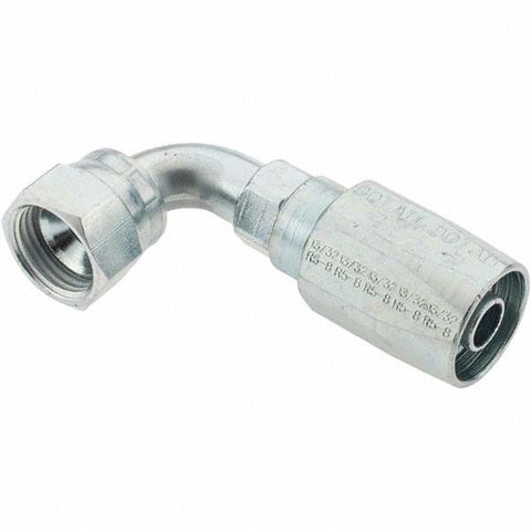 2 Piece, 3/4-16 JIC Steel Reusable Hose Female Swivel Fitting