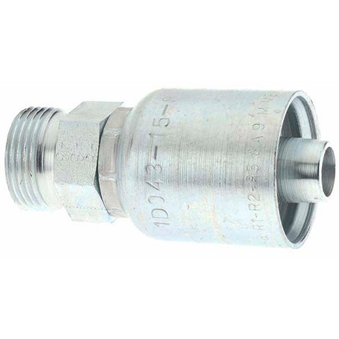 Straight Rigid Fitting Hydraulic Hose Male Rigid Fitting: 0.5