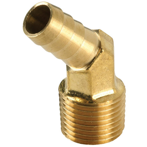 Barbed Hose Fittings: Fitting Type: Hose Barb Insert; Material: Brass; Thread Standard: NPTF; Thread Size: 1/8
