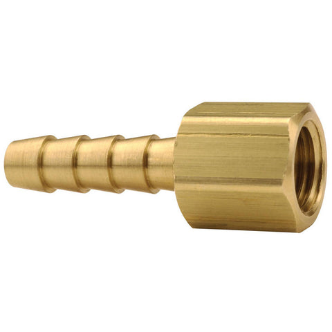 Barbed Hose Fittings: Fitting Type: Female Swivel, Hose Barb; Material: Brass; Thread Standard: UNF; Thread Size: 7/16-20
