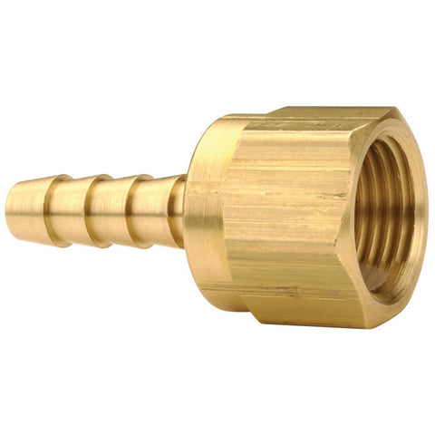 Barbed Hose Fittings: Fitting Type: Female Swivel, Hose Barb; Material: Brass; Thread Standard: UNF; Thread Size: 5/8-18