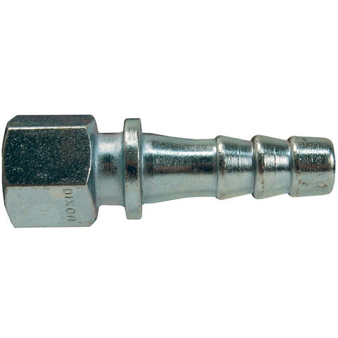 Barbed Hose Fittings: Fitting Type: Nipple, Hose Barb; Material: Plated Steel; Thread Standard: NPT; Thread Size: 3/8