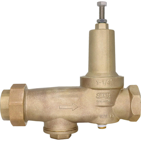 Pressure Reducing Valves: Pipe Size: 1-1/4; End Connection: Solder x FNPT; Body Material: Bronze