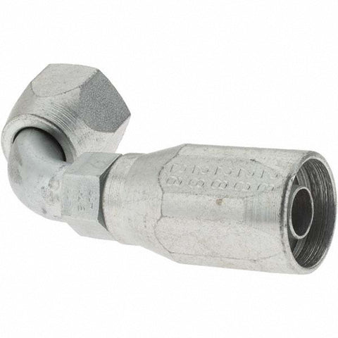 3/4-16 Female SAE, Carbon Steel Reusable Hose Female Swivel Fitting