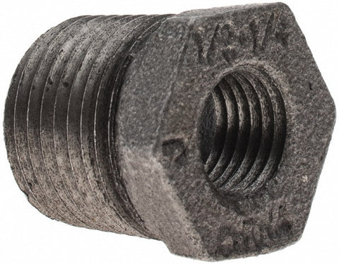 Black Bushing: 1/2 x 1/4", Threaded
