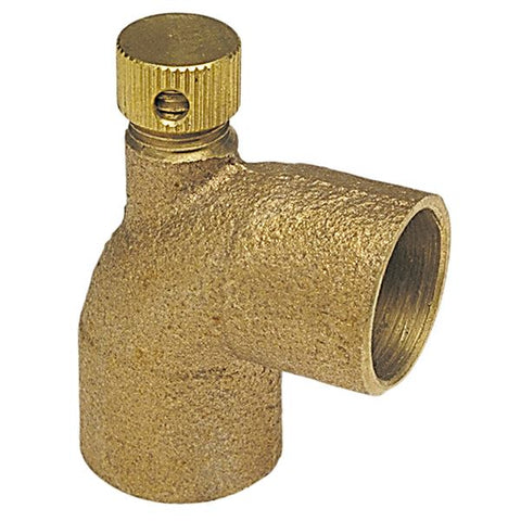 (Nibco Part#:  B04075L) 705-D-LF - Vent Elbow C x C - Performance Bronze