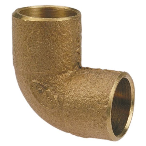 (Nibco Part#:  B05625L) 707-LF - 90-degree Elbow Close Rough C x C - Performance Bronze