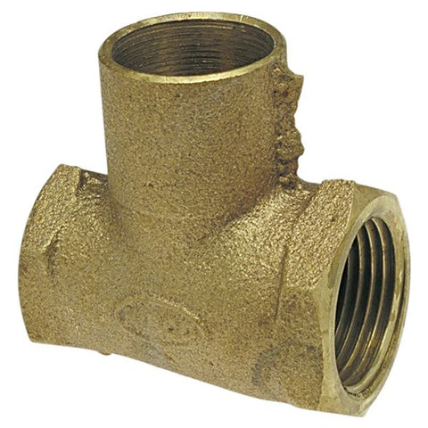 (Nibco Part#:  B09090L) 710-3-LF - Tee F x F x C - Performance Bronze