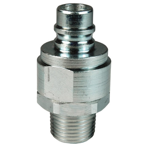 Hydraulic Hose Valved Male Plug: 1/4 Hose
