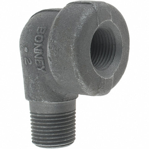 Black 90 deg Street Elbow: 3/8", Threaded