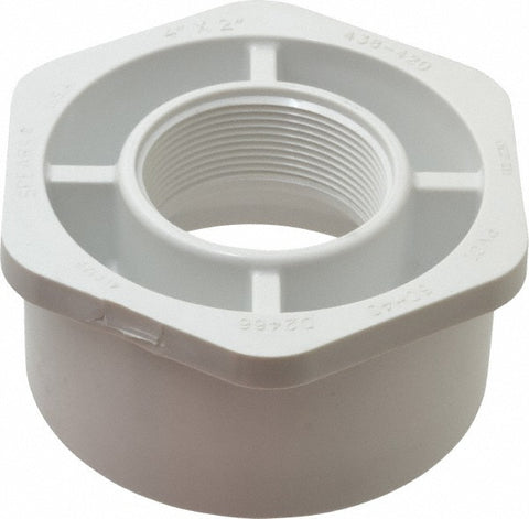 4 x 2" PVC Plastic Pipe Bushing