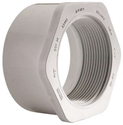 4 x 3" PVC Plastic Pipe Bushing