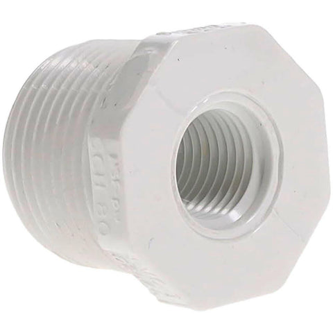 3/4 x 1/4" PVC Plastic Pipe Bushing