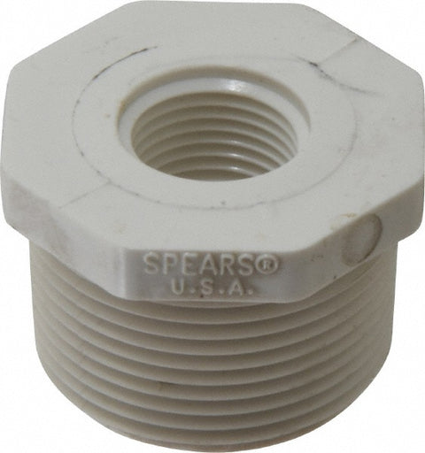 1-1/4 x 1/2" PVC Plastic Pipe Bushing